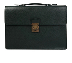Louis Vuitton Robusto 1 Briefcase,Epi,Green,VI0976,2*